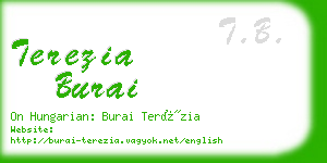 terezia burai business card